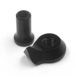 Adjuster Nut & Knuckle Stopper Set Black For OD2439 Adjustable Aluminum Knuckle Set