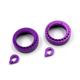 GALM Aluminum Bearing Adaptor & Bearing Stopper Set Purple