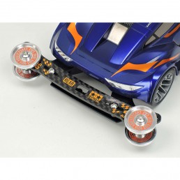 Mini 4WD 40th Anniversary HG Carbon Stay Wide 2mm Rear Sliding Damper Set