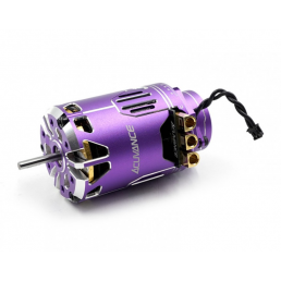 XERUN XD10 PRO Drift Sensored Brushless ESC w/Acuvance FLEDGE 13.5T Brushless Motor Purple w/ Cooling Fan