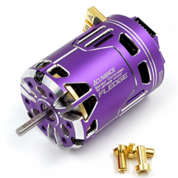 XERUN XD10 PRO Drift Sensored Brushless ESC w/Acuvance FLEDGE 10.5T Brushless Motor Purple w/o Fan
